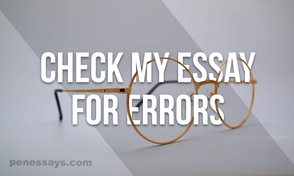 Check my essay for errors